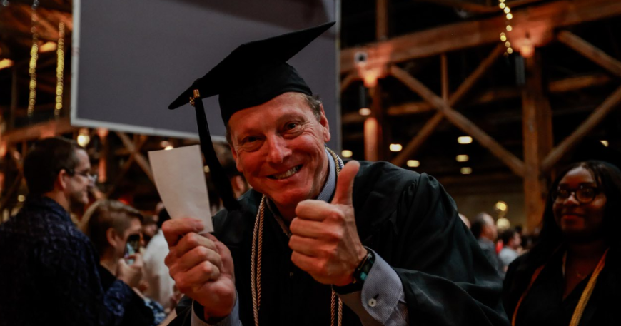John Celebrates His Debt-Free Degree